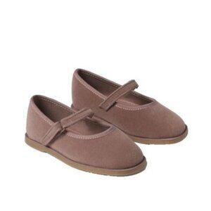 Zara mauve suede Mary Jane shoes size 25